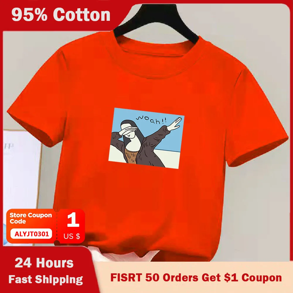

2 To 14 Years 95% Cotton Children T-shirt Kawaii Anime Cartoons T Shirt Casual Clothes Kid Girl Boy Short Sleeve Tops #1021