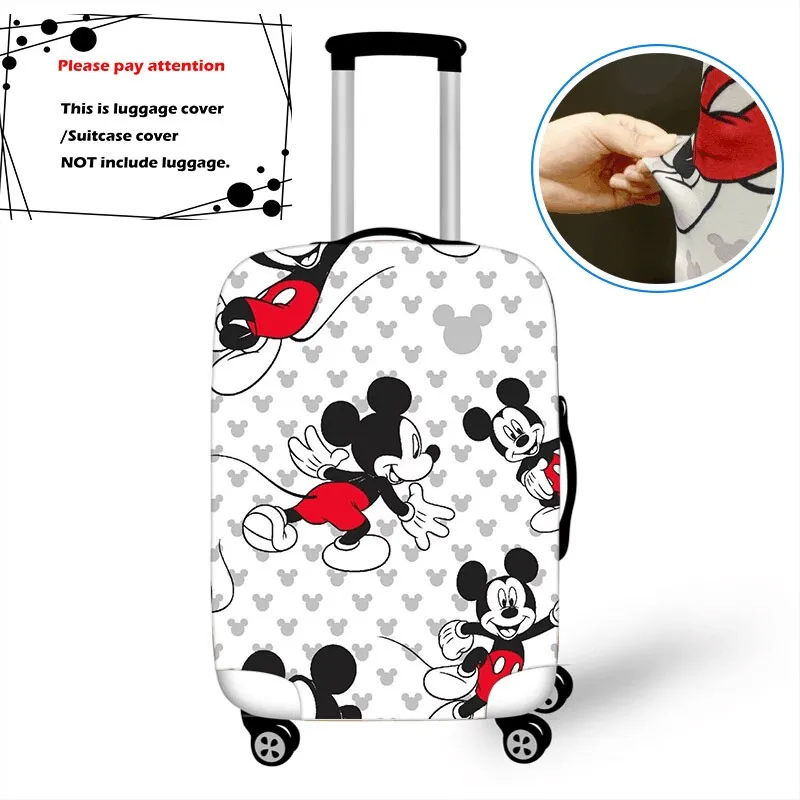Luggage Cover 18-32 Inch Mickey Minnie Elastic Luggage Protective Cover Trolley Suitcase Protect Dust Bag Case Travel Accessories