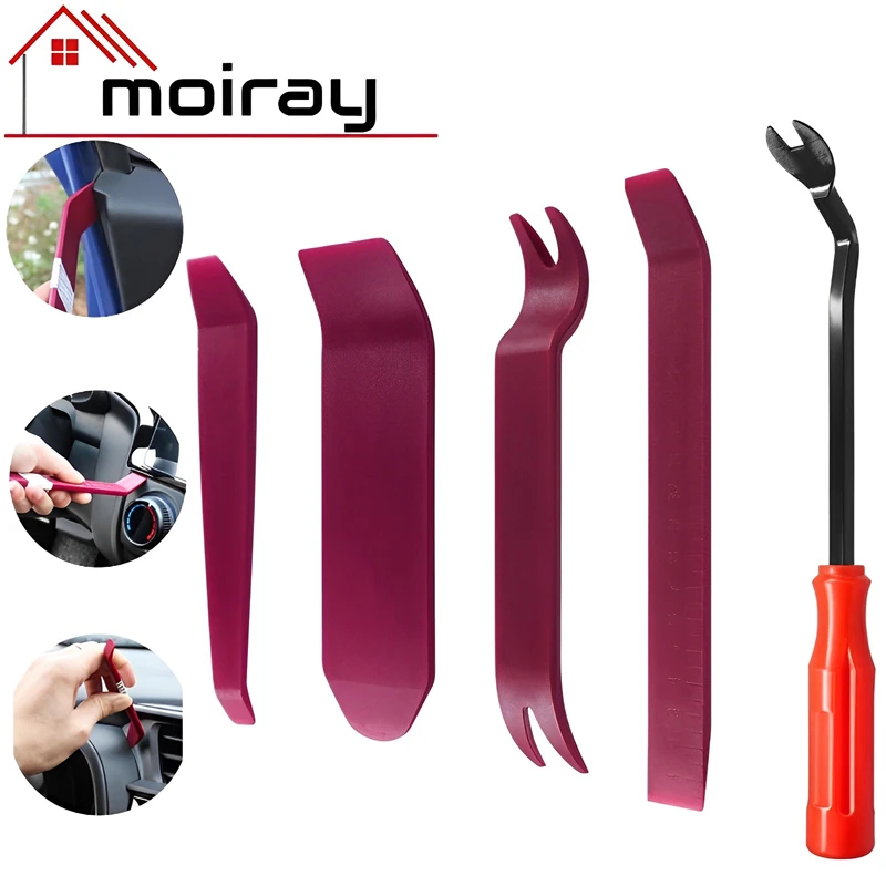 Auto Door Clip Panel Trim Removal Tool Kits Navigation Blades Disassembly Plastic Car Interior Seesaw Conversion Repairing Tool