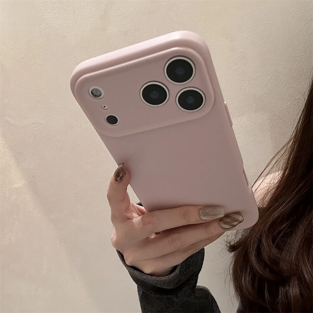Ultra Thin Silicone Matte Soft Phone Case with Air Lens Protection and Shockproof Cover