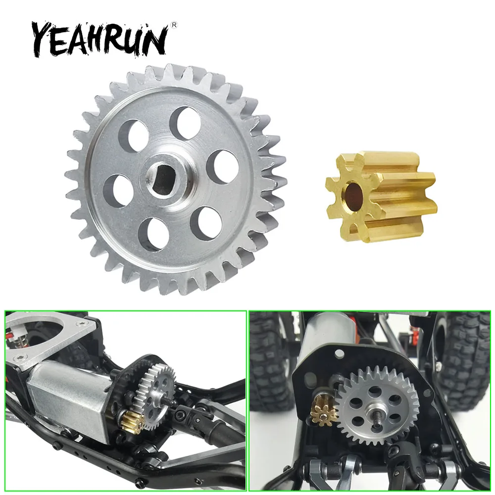 

Металлическая Шестерня YEAHRUN 0,5, модуль 8T и 32T, набор шестерней для осевого SCX24, дэдболт, Wrangler, гладиатор, Bronco 1/24, Радиоуправляемый гусеничный автомобиль, грузовик