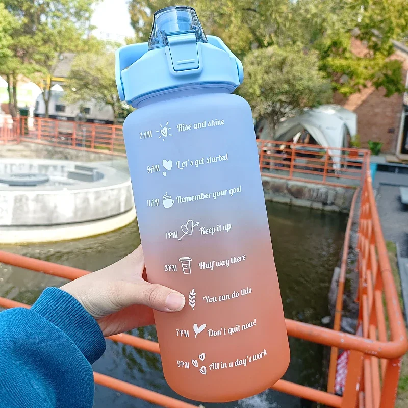Water Bottle Motivational Drinking Sports Water With Time Marker Stickers Portable Reusable Plastic For water bottle,sports water bottle,sports bottle,plastic water bottle
