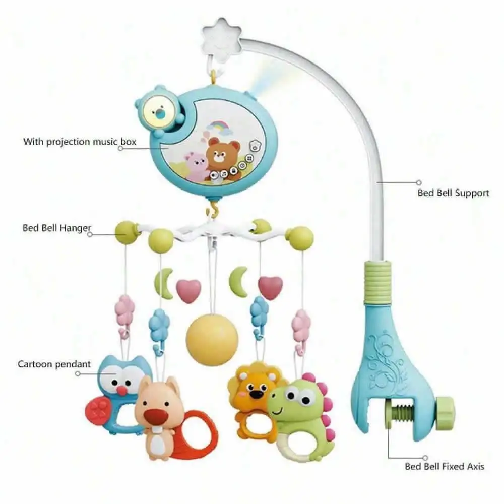 موسيقي على شكل جرس للسرير الأطفال