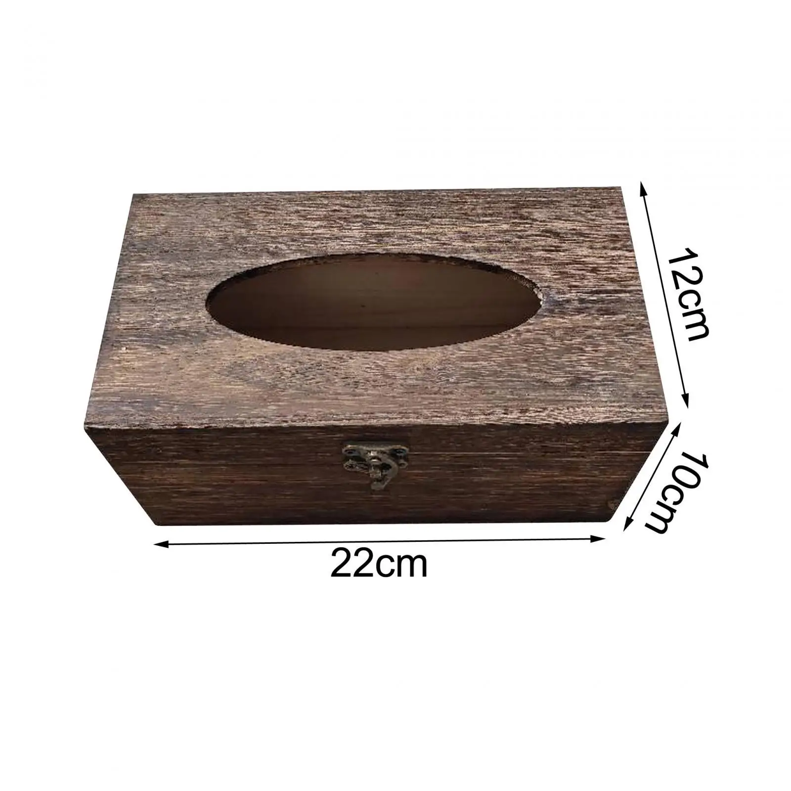 Wooden Tissue Box Facial Hand Towel Storage Tray Napkin Holder Tissue Box Holder for Vanity Bedroom Night Stand Living Room 6