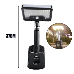 Solar - Powered 92 - LED Motion Sensor Outdoor Waterproof Lamp (Warm light)