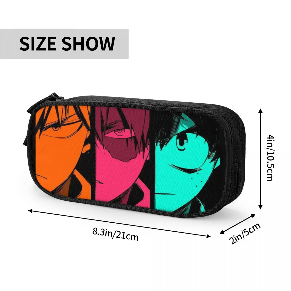 Custom Cute Classic Anime My Hero Academia Pencil Cases for Bakugo Izuku Todoroki Large Capacity Pen Box Bag School 
