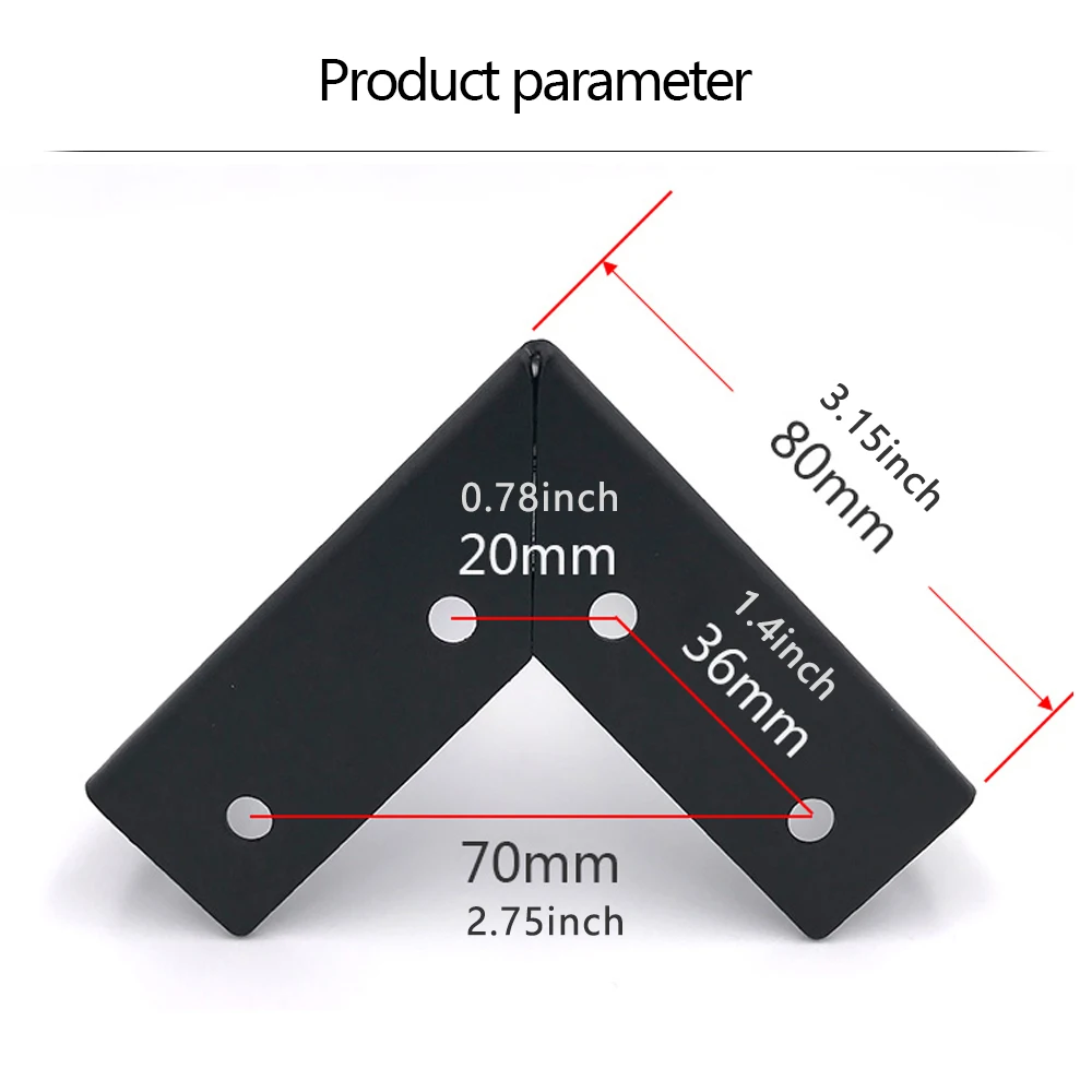Description Picture 4 of item4Pcs Metal Furniture Legs Black Gold Sofa Feet for Coffee Table Bed Desk Dresser Bathroom Cabinet Replacement Legs Height 15cm