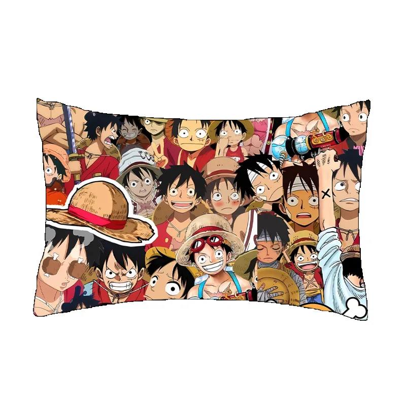 One Piece Luffy Zoro Cartoon Print Pillowcase