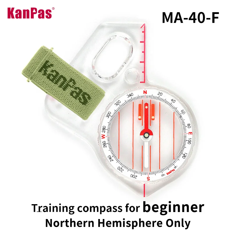 KANPAS Training Orienteering Compass MA-40-F Northern Hemisphere Only waterproof compass,mini compass,navigation compass,portable compass,survival compass