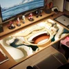 Anime One Piece Gear-5 L-Luffy Mouse Pad Large Mouse Mat Pink Office Desk Mat Laptop Gaming Large Mousepad 5