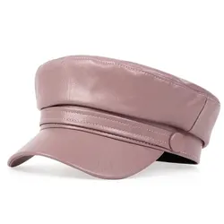 Classic Solid Color Army Cap - Outdoor Casual Sun Hat (Pink)