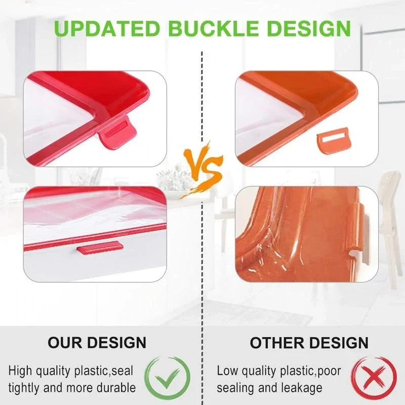 Creative Food Preservation Tray Food Fresh Keeping Fresh Spacer Organizer Preservate Refrigerator Storage Dropshipping