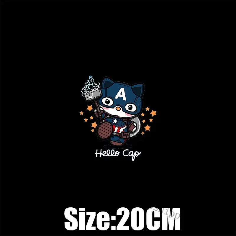 Hello Kitty Patch DIY Thermal Stickers T-Shirts Clothing Iron on