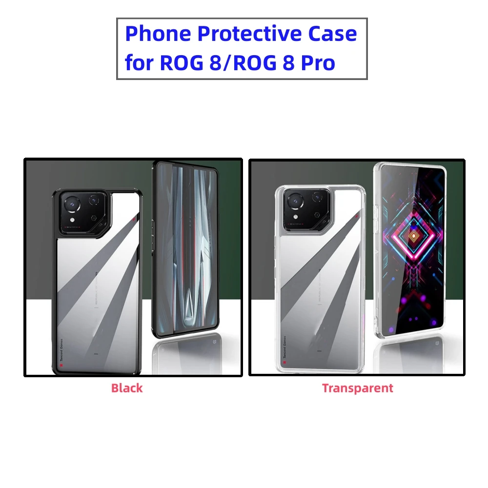 Custodia Per Telefono Per Rog 8/Rog 8 Pro Tpu + Custodia Protettiva Per Telefono Pc Accessori Per Telefoni