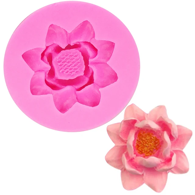 Silicone-Made Wholesale Lotus Flower Mold for Baking 