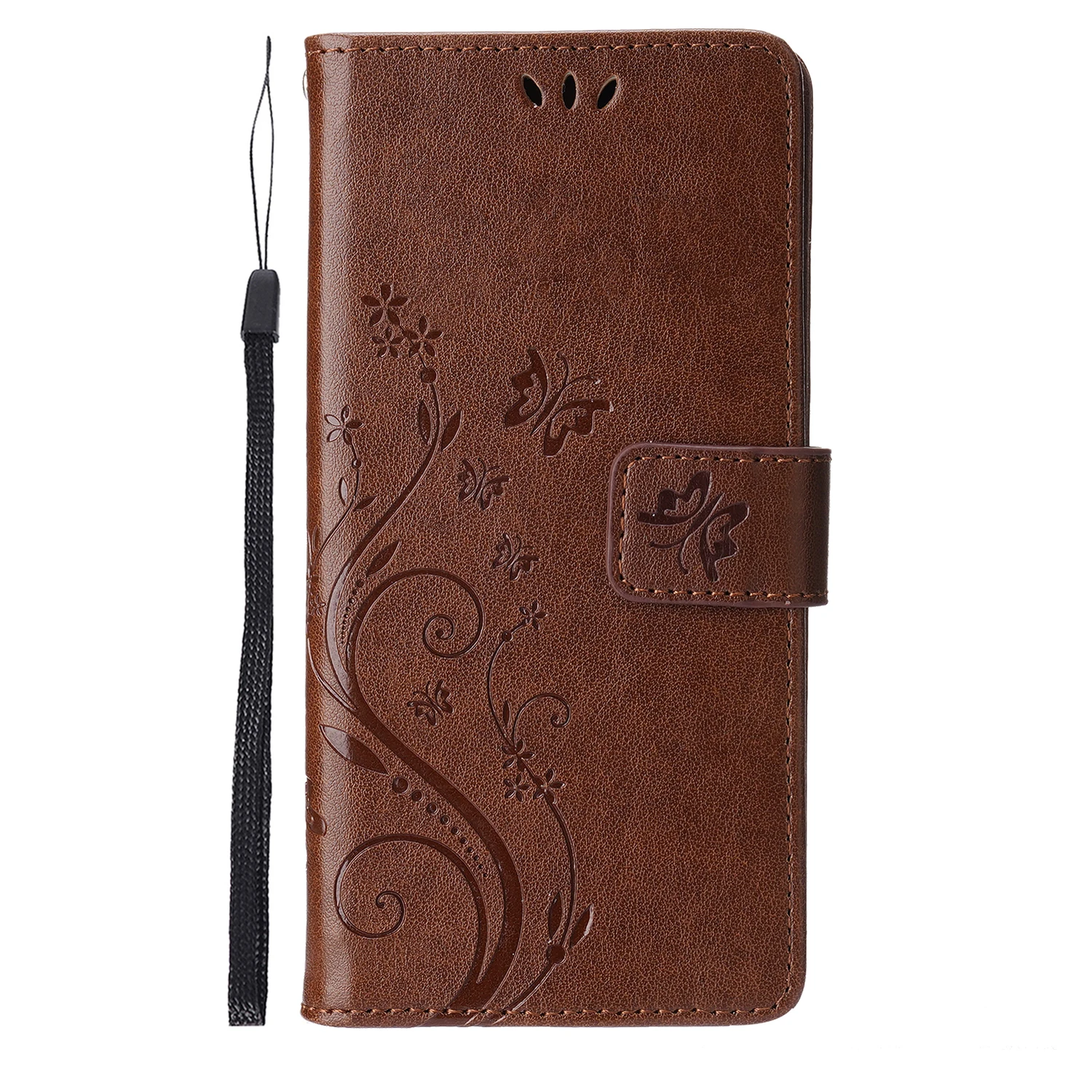 Small Butterfly Embossed PU Leather Phone Case