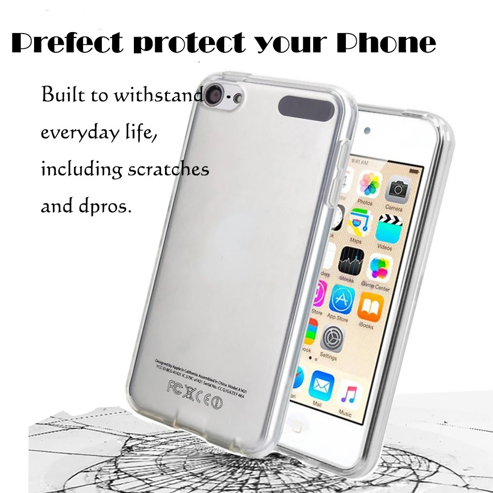 Clear PC + TPU Case for iPhone 13 11 12 Pro Xs Max Mini SE2 6S 7 8 Plus  Silicone Bumper for iPod Touch 5 6 7 Shockproof Capas - AliExpress