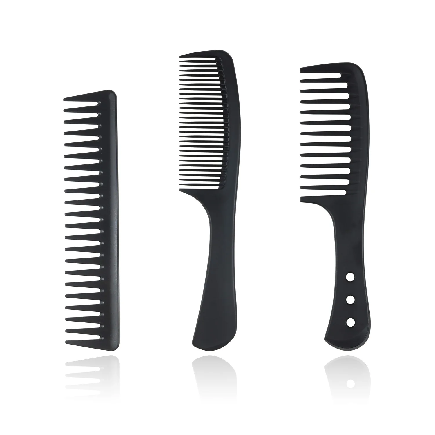 

Hot Fashion Comb Black Fine-tooth Metal Pin Anti-static Hair Style Rat Tail Comb Plastic Barber Comb Hair Styling Beauty Tools
