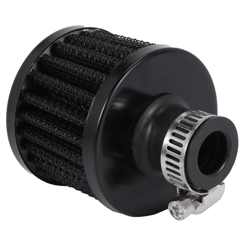 

3X 13Mm Oil Mini Breather Cold Air Filter Fuel Crankcase Engine For Car Color:Silver