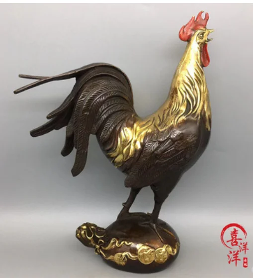 

Seiko старые предметы, украшения из чистой меди для цыплят, китайская модель, талисман в виде петуха, животное