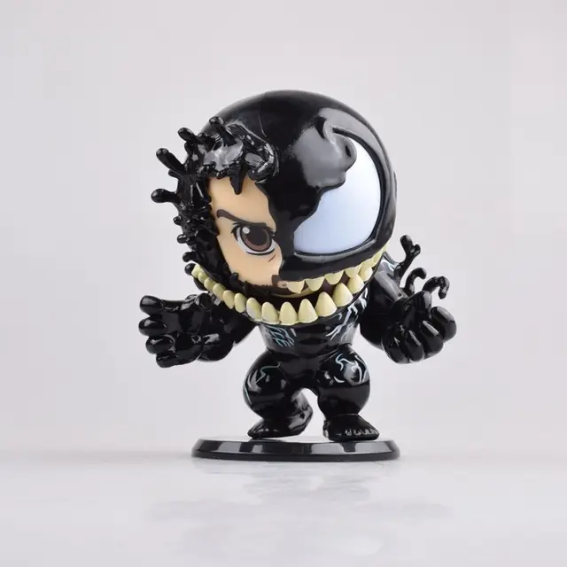 Cute Marvel Venom Eddie Brock Bobble Head Action Figure Toys