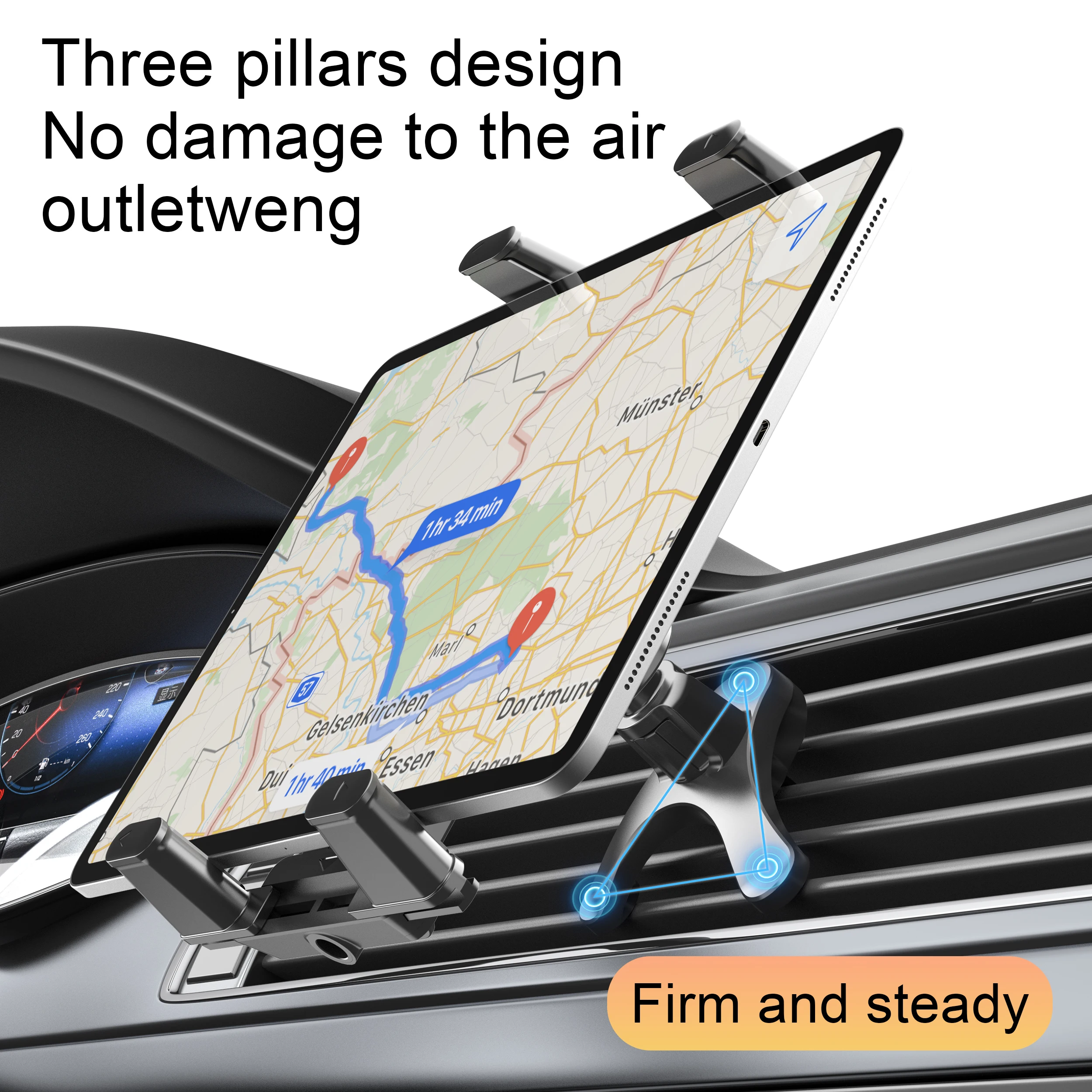 Car Air Vent Universa Holder Mount, Stand Compatible with 7" thumbnail 4