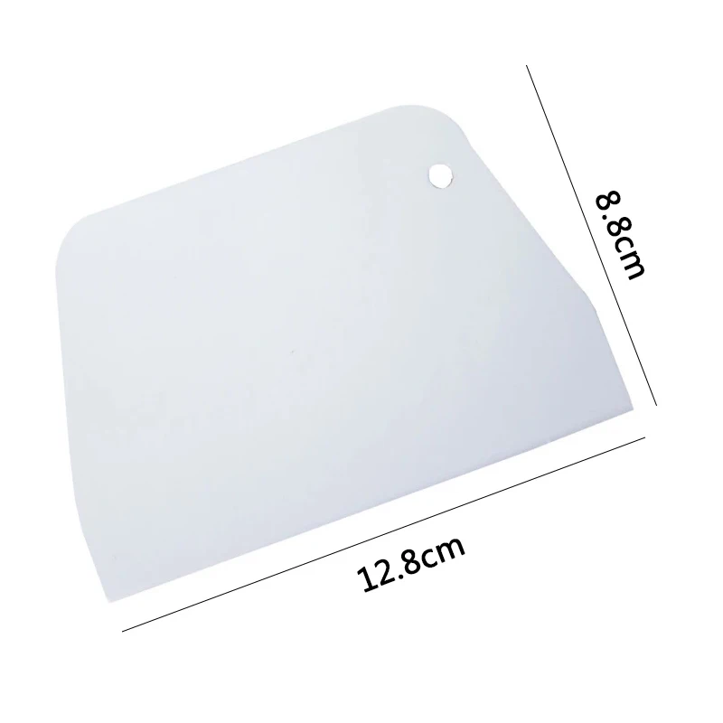 2 Colors Scraper Convenient Practical Hanging Hole Design Plastic Dough Scraper Cake Cream Baking Utensils Slicing, dough scraper