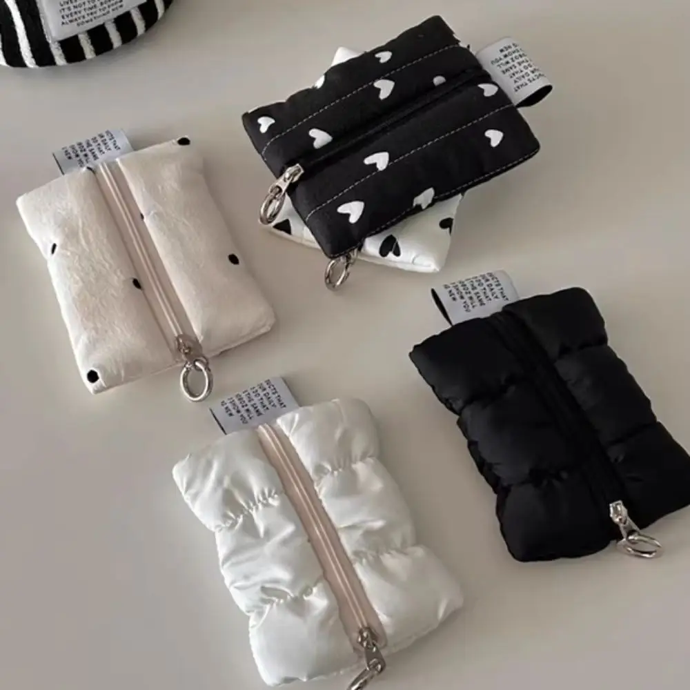 INS Women Wallet Cute Mini Small Wallet Multifunctional Lipstick Makeup Bag White Cloud Coin Purse Portable Storage Bag Key Case