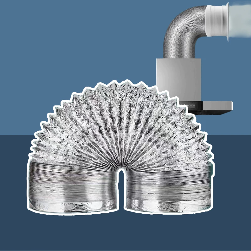 Flexible Dryer Vent Exhaust Duct Hose Aluminum Foil Ducting Kit