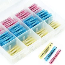 

200Pcs Assorted Crimp Terminals Electrical Heat Shrink Wire Connectors Red Blue Yellow wire butt connector electrical connector