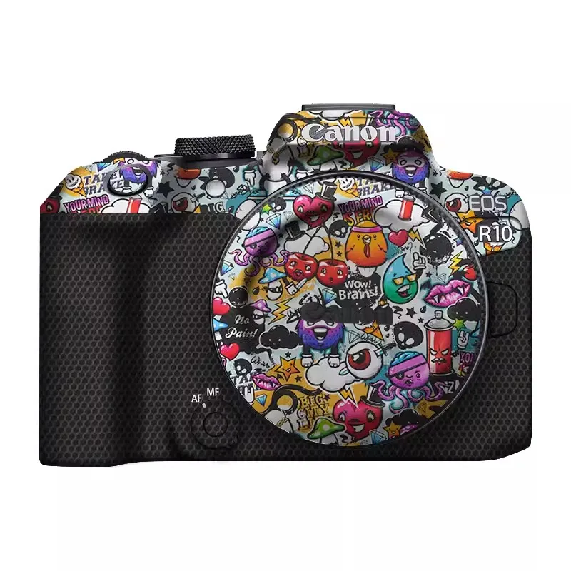 R10 3D Texture Camera Sticker 3M Vinyl Wrap Skin Anti-Scratch Protective Film Protector Coat Decals for Canon EOS R10 EOSR10
