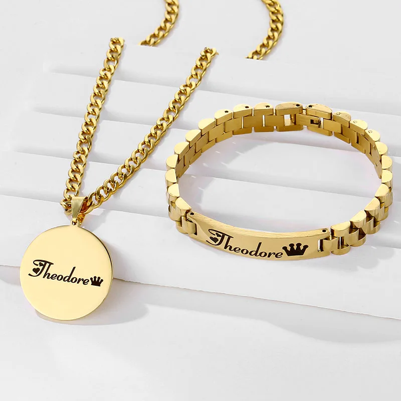 Stainless Steel Necklace Bracelet Stainless Steel Pendants Jewelry