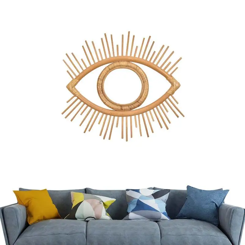 

Rattan Crafts Eye Frame Creative Photo Wall Hanging Frame Decoration