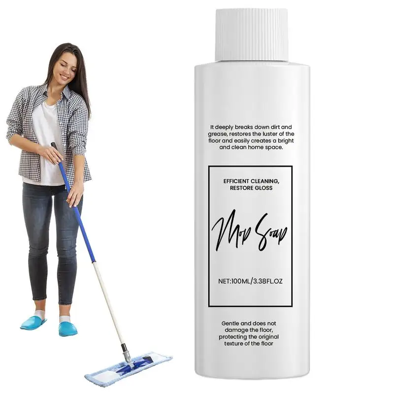 100ml Highly Scented Mop Soap Highly Scented Floor Soap Multi-Purpose Liquid Cleaner Brightening Effect Multi-Action Stain