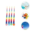 4 Pcs Children's Ball Small Beanbag Outdoor Game Kids Silk Floss Tossing for 4