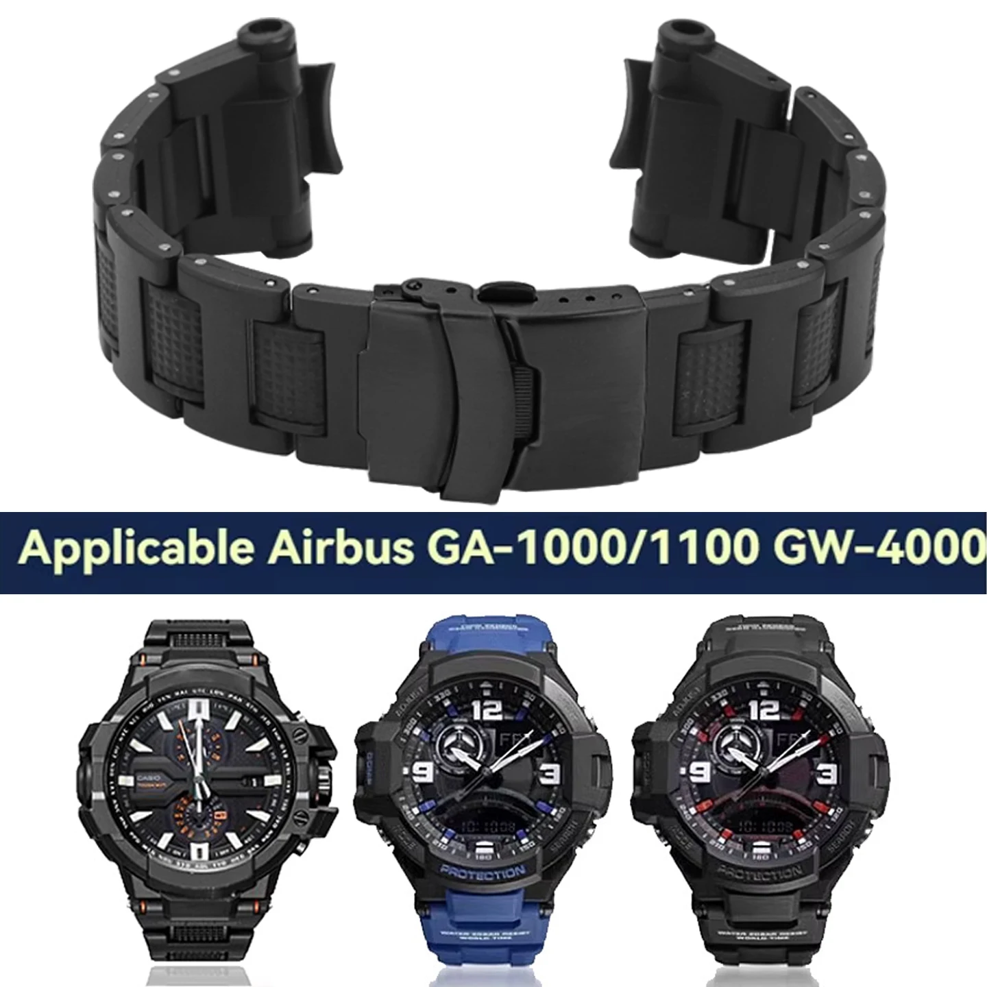 Resin Silicone Watch Band - Durable Men's Bracelet Accessory