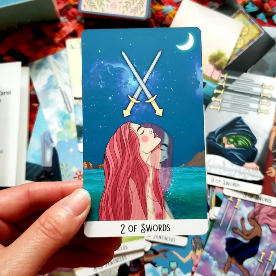 12*7cm Mystic Soul Tarot 78 Pcs Cards with Guidebook