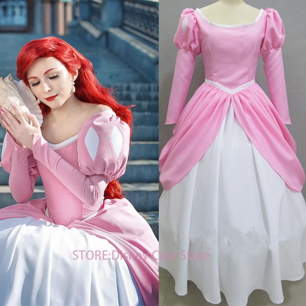 ariel pink dress cosplay Kukucos Princess Mermaid Ariel Pink Party Lovely Dress Cosplay Costume Size&