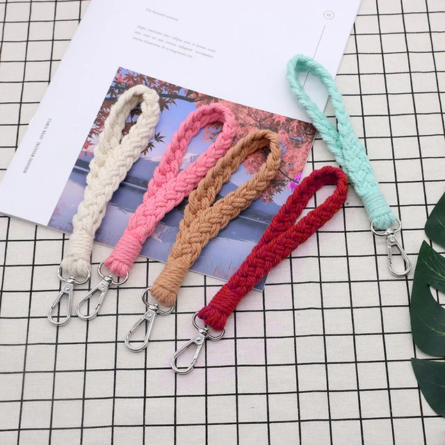  Fishent Braided Wristlet Keychain, Cute Wrist Lanyards