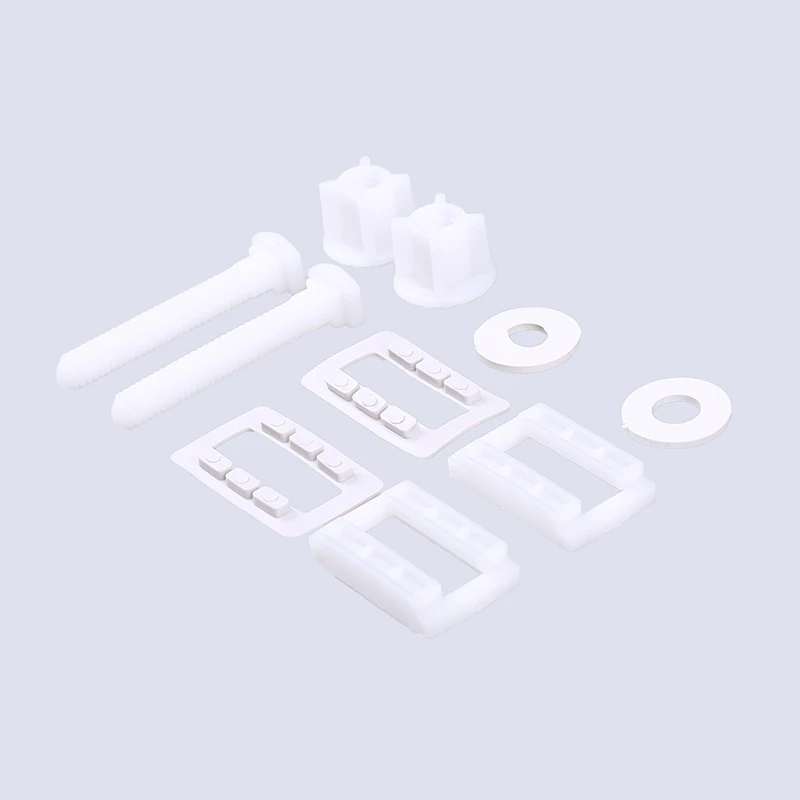 Toilet Seat Accessories Toilet Seat Hinge Bolts Screw Fixing Fitting Kit Plastic Flexible Replacement 1set