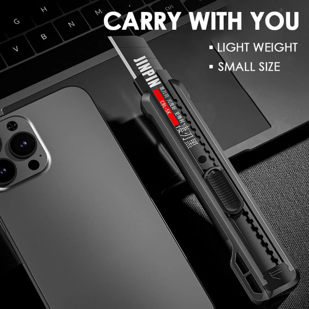 Retractable Box Cutter Utility Knife Carbon Steel Self Locking Design Cutting Tools Household Wallpaper Express Parcel Knife,utility knife,box cutter,cutting knife,box opener