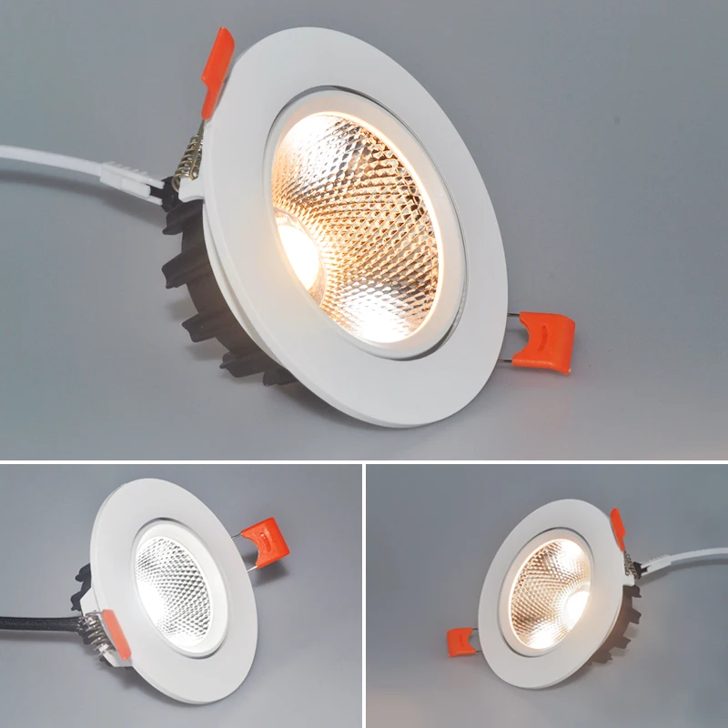 Dimmable AC85V-265V 5W 7W 9W 12W 15W 18W LED Downlights Epistar Chip COB Recessed Ceiling Lamps Spot Lights for Home Illumination