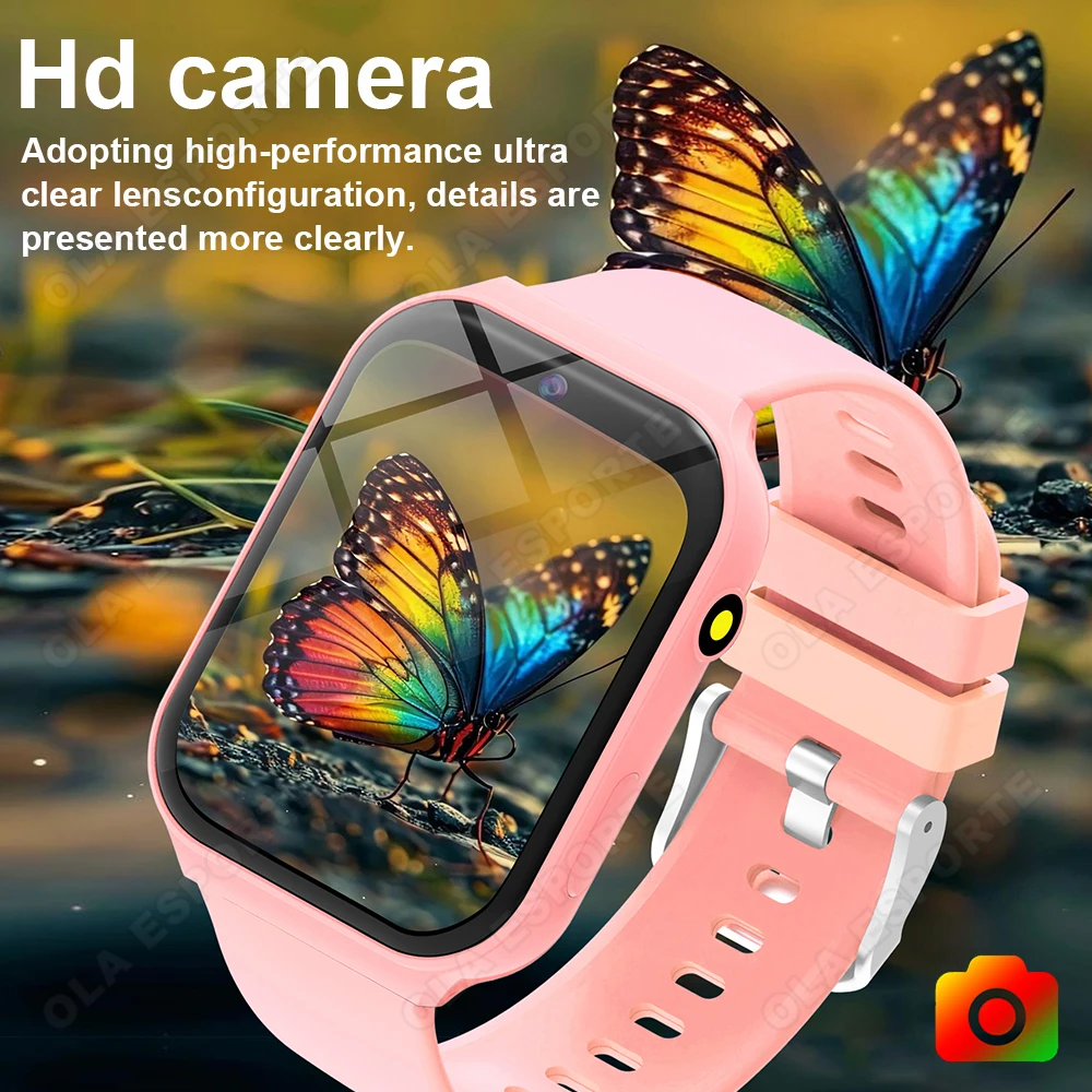 New Smart Watch Children HD Touch Screen Camera 18 Games Sleep Monitoring Alarm Clock Calculator smartwatch For Boy Girl Gifts