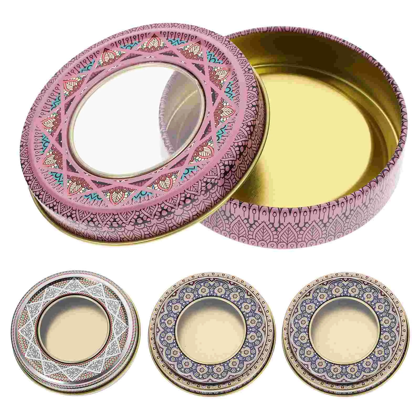 

Food Packaging Cans Tin Box Metal Container with Lid Storage Containers