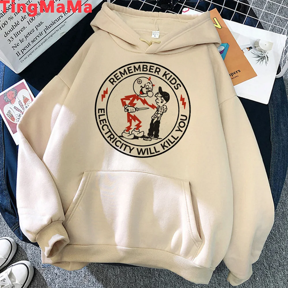 

funny warning shirt hoodies men Korean style streetwear pulls man aesthetic Hood