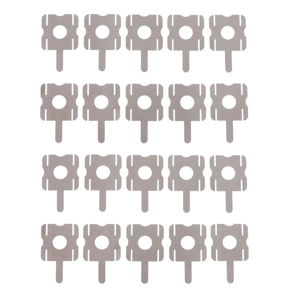 20Pcs U-shaped Nickel Sheets For Lithium Batteries Welding Nickel Sheet  Spot Welder Strip For Power Tools