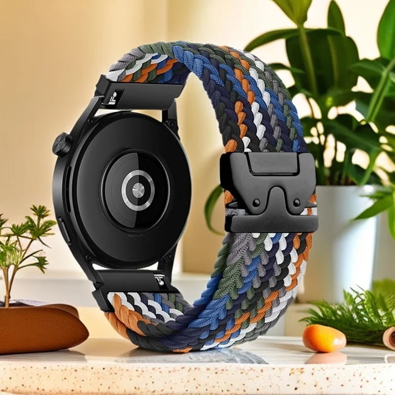 Braided Loop Parachute Buckle Nylon Elastic Strap - Vibrant and Durable Design