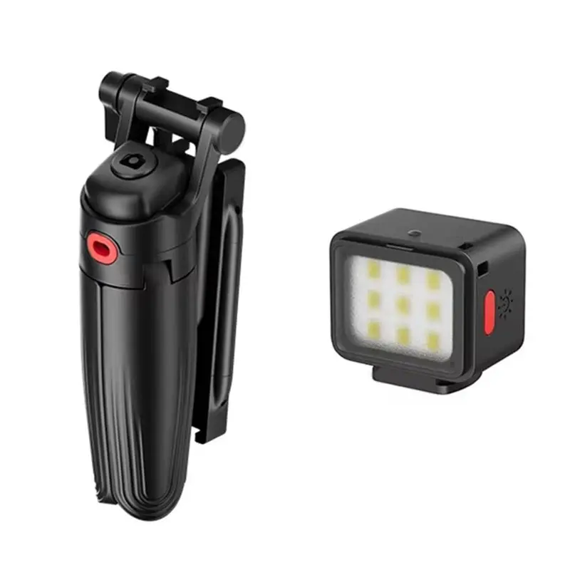 PHILE-DG01 Invullicht inbegrepen JJ21 Mini Selfie Stick Statief voor Smartphone met Telefoonhouder Draagbaar Ontwerp_voghion.com