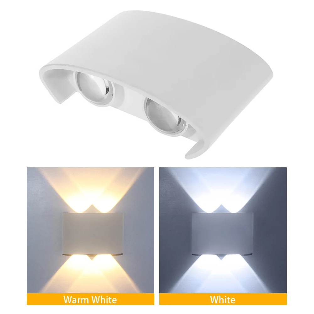 모던 벽 스콘스 조명 AC85-265V LED 장착 업 다운 조명, 침실 발코니 복도 계단 실내 조명