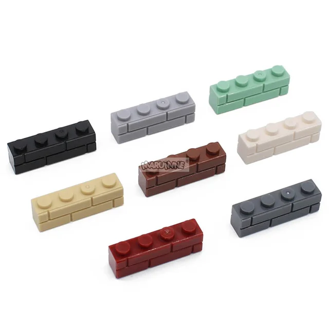 MARUMINE City Part 1x4 Dots Bricks 150PCS 15533 Houses Wall Building Blocks Compatible Learning Classic DIY MOC Educational Toy 2